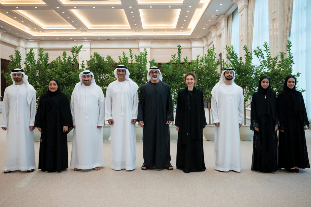 Khaled bin Mohamed bin Zayed receives UAE team that participated in 18th BRICS Summit