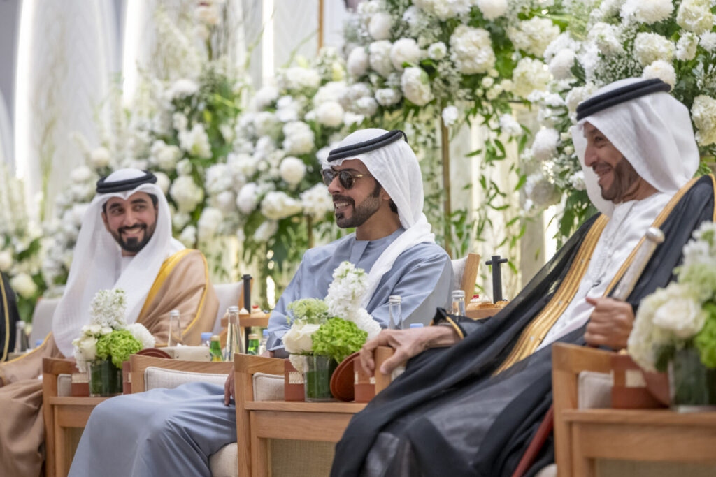 Khalifa bin Tahnoon bin Mohammed attends reception for Al Mansouri weddings